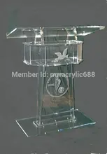 pulpit furniture Free Shipping High Soundness Modern Design Cheap Clear Acrylic Lectern acrylic podium