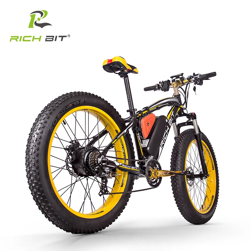 Excellent RichBit RT-012 Plus Fat Tire ebike 21 speeds 48V 1000W 17Ah Lithium Battery powerful Electric Bicycle With Computer Speedometer 2