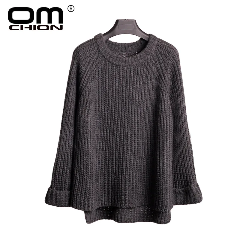 OMCHION New 2017 Fashion Autumn Winter Women Sweaters And Pullovers Loose Knitting Sweater Casual Patchwork Pullover Tops Bsw107 OMCHION New 2017 Fashion Autumn Winter Women Sweaters And Pullovers Loose Knitting Sweater Casual Patchwork Pullover Tops Bsw107
