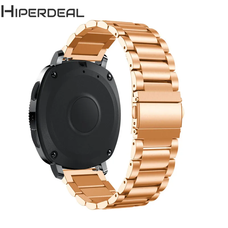 Красный HIPERDEAL ремешок для аксессуаров для samsung gear ремешок для спортивных часов 20 мм часы ремешок из нержавеющей стали наручные Смарт-часы Quick Release DE04b - Цвет: Красный