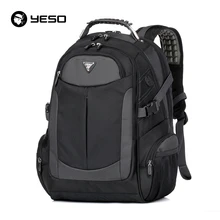 YESO Brand Laptop Backpack Men’s Travel Backpacks Multifunction Rucksack Waterproof Oxford Black School Bags For Teenagers