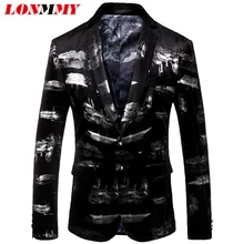 LONMMY свадебное платье мужской блейзер slim fit костюм повседневный костюм пиджак смокинг мужской Блейзер Куртка Мужской костюм Мужская одежда новая