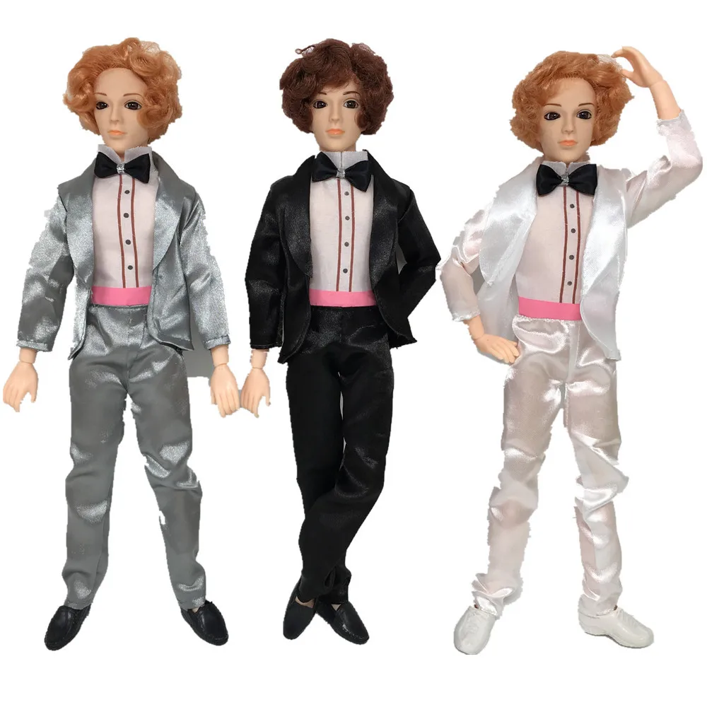 

NK One Set Fashion Ken Doll Party Clothes Handmade Bride Suit With White Shirt For Barbies Boy Firend For Ken Doll