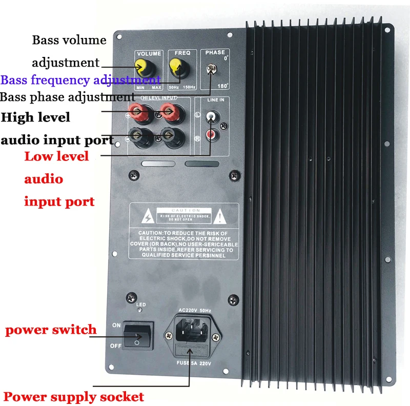 Subwoofer amplifier board 300W low pass 