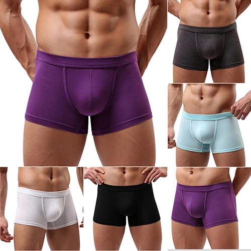 Лидер продаж мужские сексуальные u образные боксеры нижнее белье трусы L XL XXL 6RAA