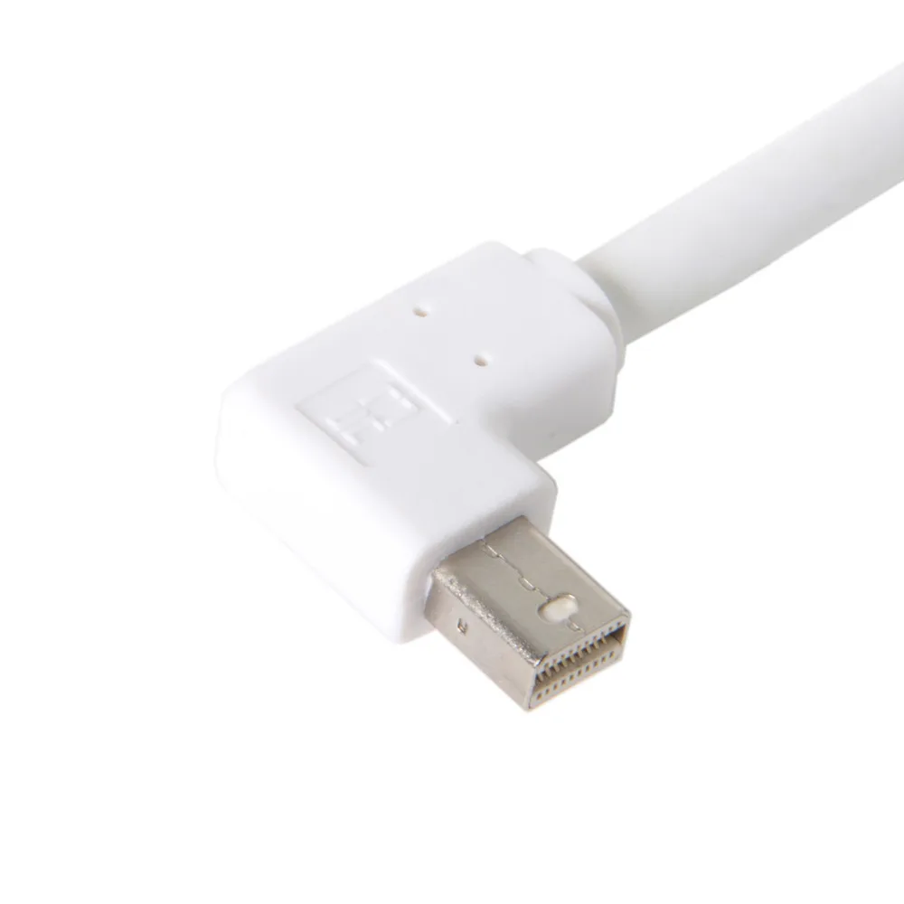 CableCC прямоугольный 90 градусов Mini DP Displayport папа-папа удлинитель видео аудио кабель