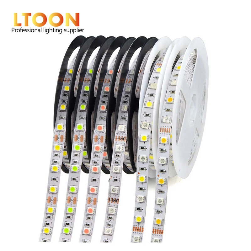 

[LTOON]5M 300Leds waterproof RGB Led Strip Light 5050 DC12V 60Leds/M Fiexble Light Led Ribbon Tape Home Decoration Lamp