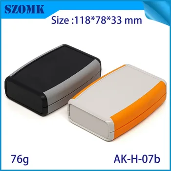 

10 pieces, 118*78*32mm szomk plastic enclosure box instrument housing case with 9V battery holder abs handheld project box