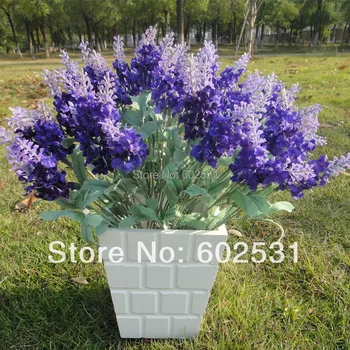 

SPR Free shipping10 head of lavender provence hydrangea home decoration Wedding Bouquet Artificial Flower 3Colors Available