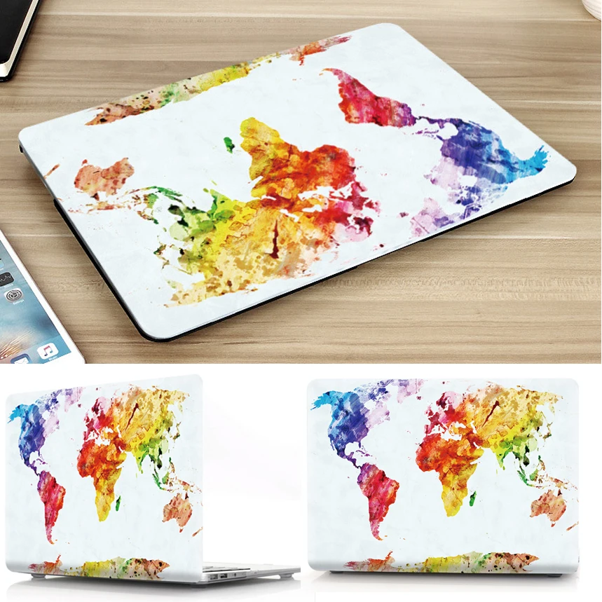 Чехол с рисунком карты мира для Macbook Air 11 13 Жесткий ноутбука A1465 A1466 защитный чехол