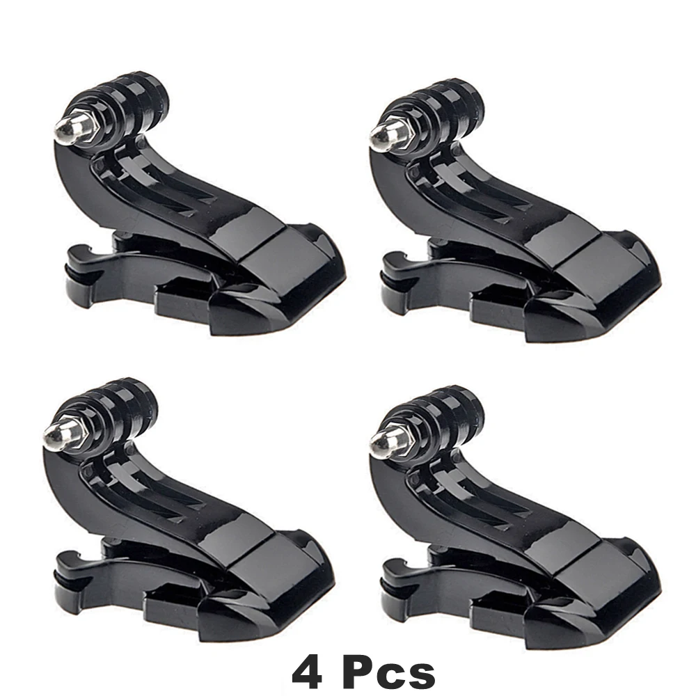 

4PCS Type J Quick-Release Buckle Ground Floor for Gopro hero 7 6 5 4 3+ Mount Helmet Chest Mount Adapter for SJCAM for eken