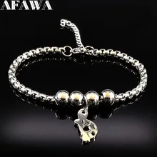 Черепаха браслет из нержавеющей стали для женщин Цвет серебра талисман браслет ювелирные изделия Рождественский подарок женские браслеты B17895