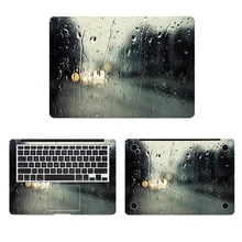 Дождь на окно полное покрытие кожи ноутбука Наклейка для Macbook Наклейка Pro Air retina 11 12 13 15 дюймов hp Mi Mac поверхность книга наклейка