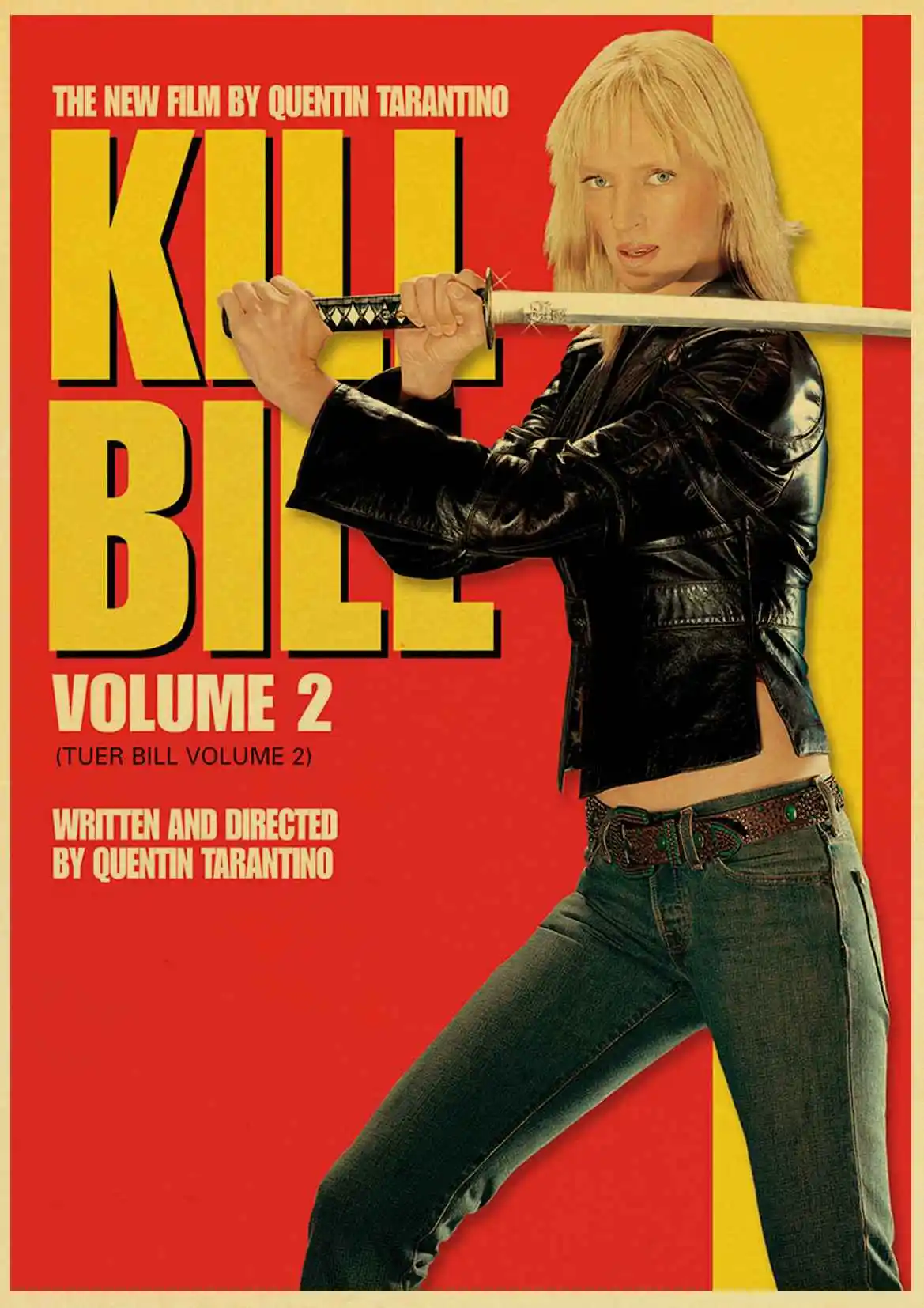 Классический фильм kill bill винтажные плакаты печать настенная живопись высокого качества декор плакат настенная живопись украшение дома