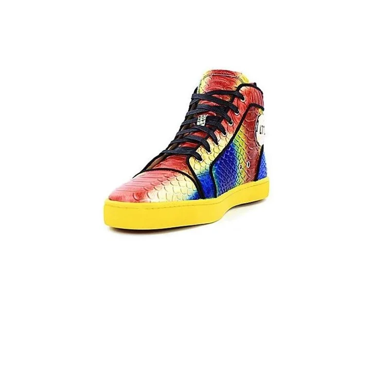 LTTL/повседневная кожаная обувь; Мужская обувь; Роскошные брендовые кроссовки с высоким берцем; разноцветная Дизайнерская обувь на шнуровке; обувь ручной работы в стиле хип-хоп