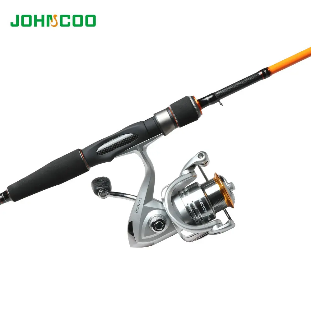 

Johncoo Spinning Fishing rod With 2000 size Reel 7-21g test and FIshing rod Combo 2000 size Fishing reel High quality