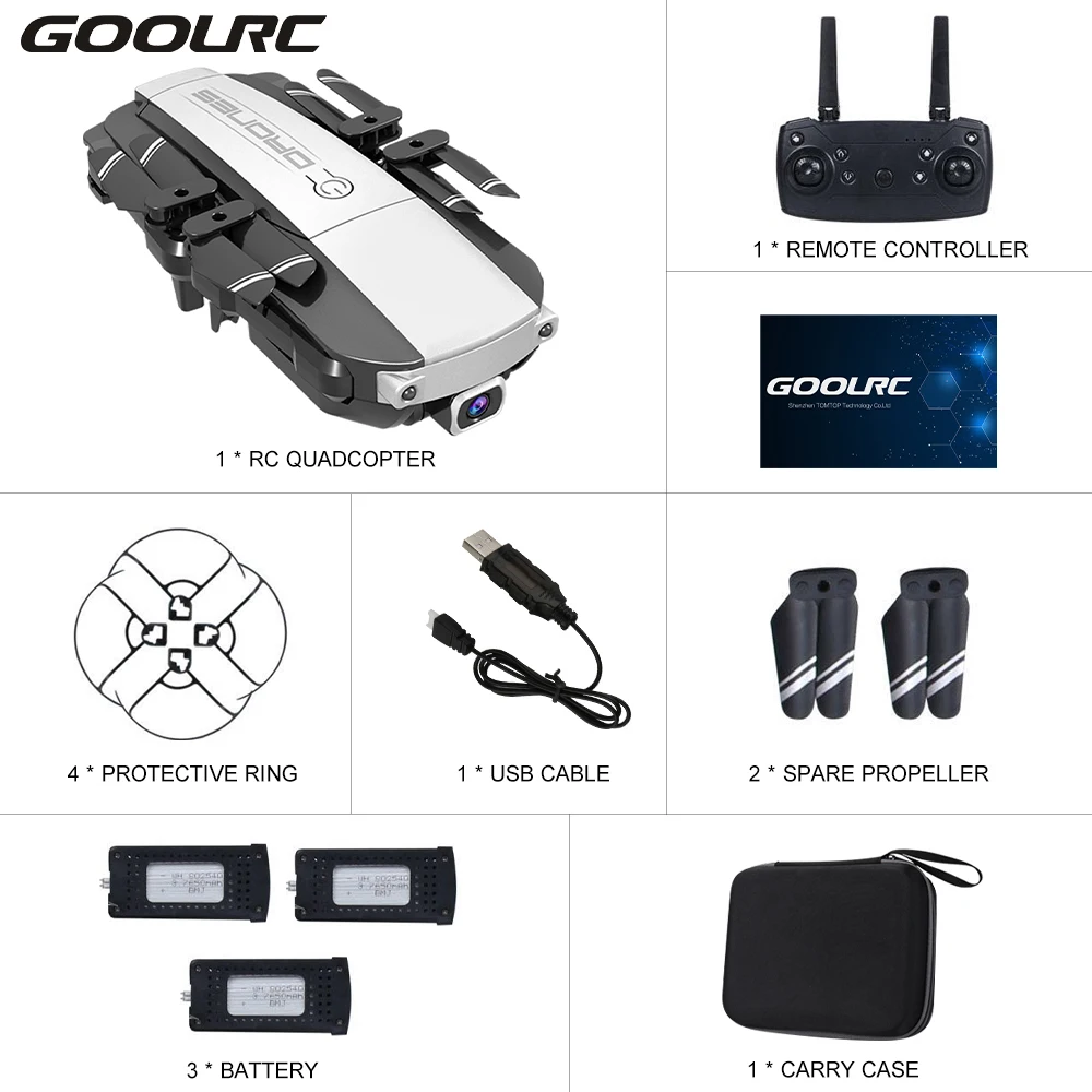 GoolRC H3 Wi Fi FPV Радиоуправляемый Дрон 4K камера передача изображения в реальном