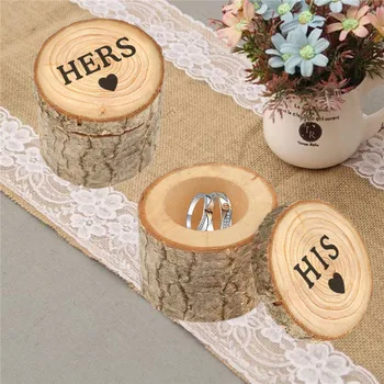 

Custom Rings Box, Personalized Wedding / Valentines Engagement Wooden Bearer Boxs, Rustic Weddings Ringes Boxes Holder