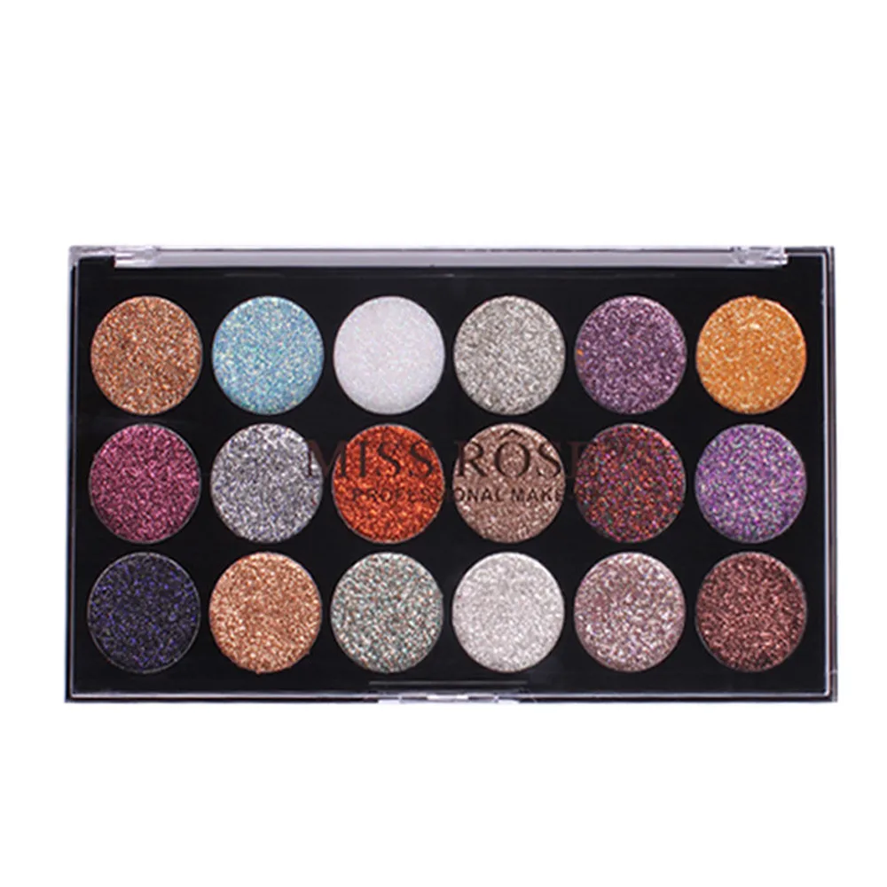 

MISS ROSE 18 Color Shimmer Glitter Eye Shadow Powder Glitter Eyeshadow Cosmetic Makeup matte eyeshadow Tools & Accessories