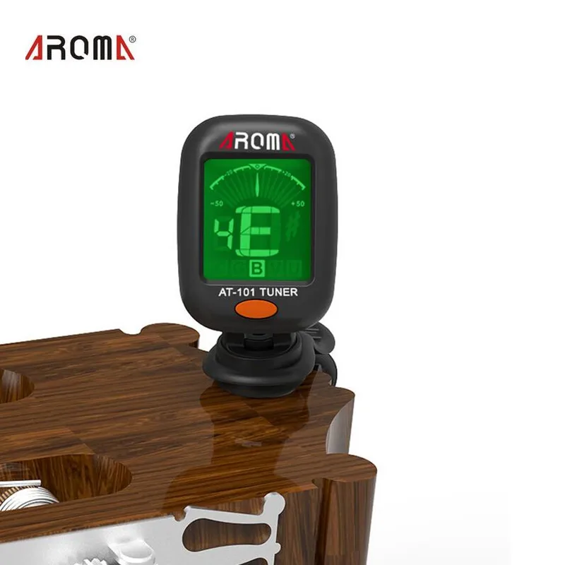 Мини ЖК тюнер AROMA AT101 360 хроматический с зажимом цифровой для акустической