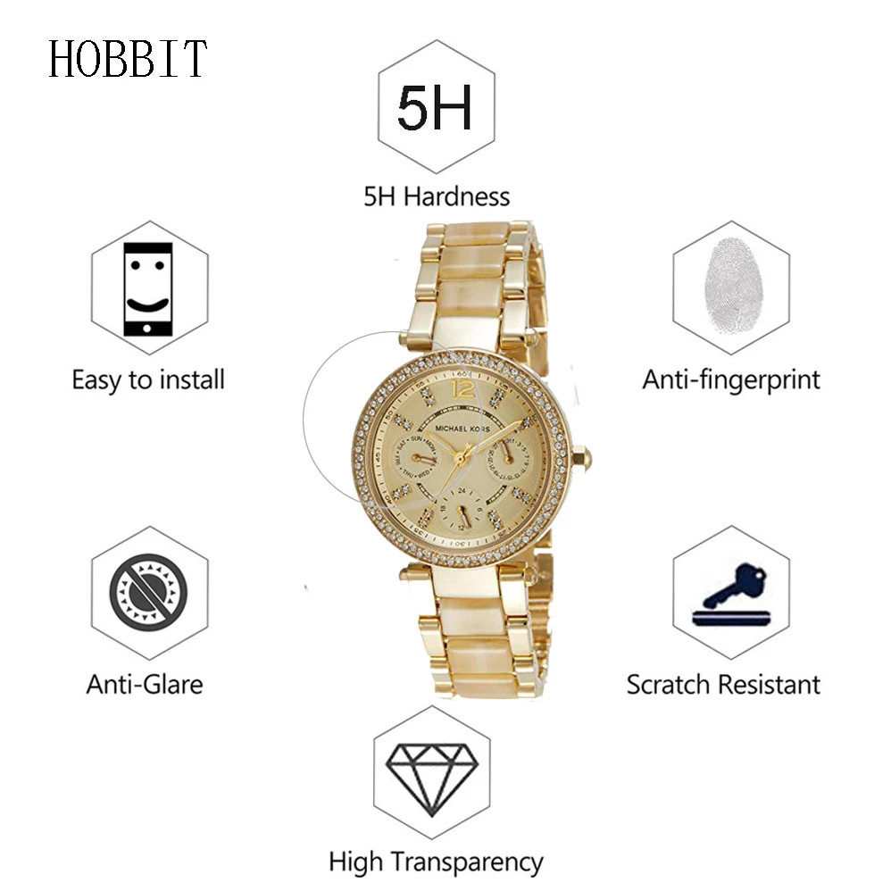 3Pack For Michael Kors MK5842 MK6239 MK6327 MK6110 Nano Explosion-proof Screen Protector Anti-shock Smart Watch LCD Film