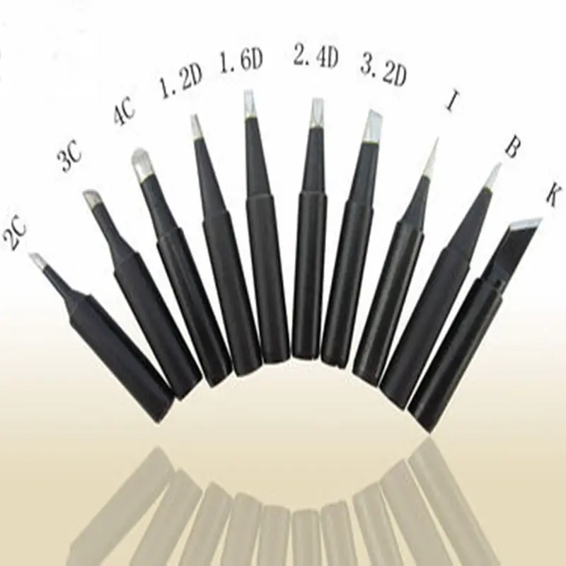 900M-T-3.2D 10 шт. черный металлический наконечник набор 900M-T серии Бессвинцовая паяльная головка сварочные работы набор инструментов