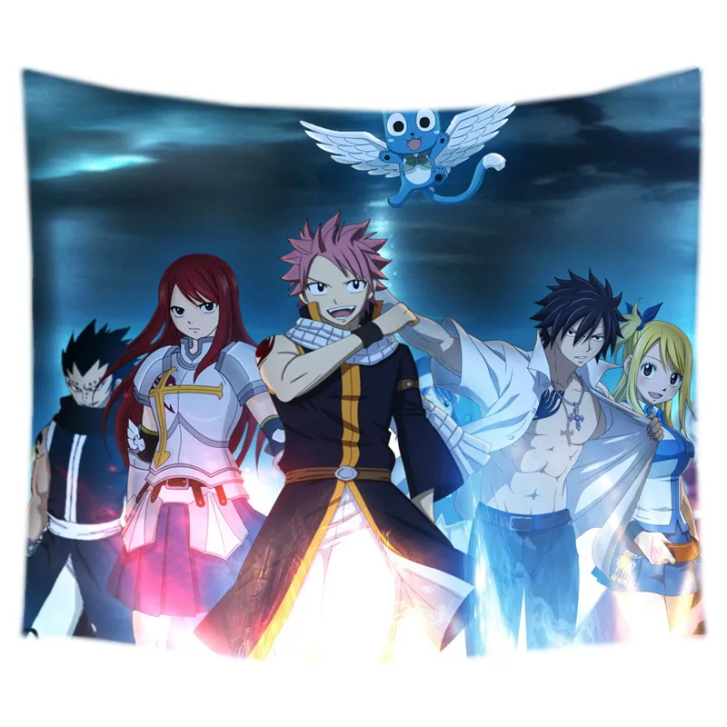 Fairy Tail Гобелены хиппи Home Декоративное Настенное подвесное гобелены пляжные Йога Коврики Постельные покрывала Скатерти