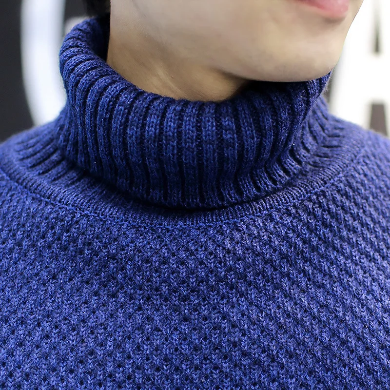 

Sweater Pullover Men 2017 Male Brand Casual Solid-Color Knitt Simple Sweaters Men Comfortable Turtle Neck Brand Sweater TX010