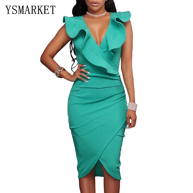 jade green midi dress