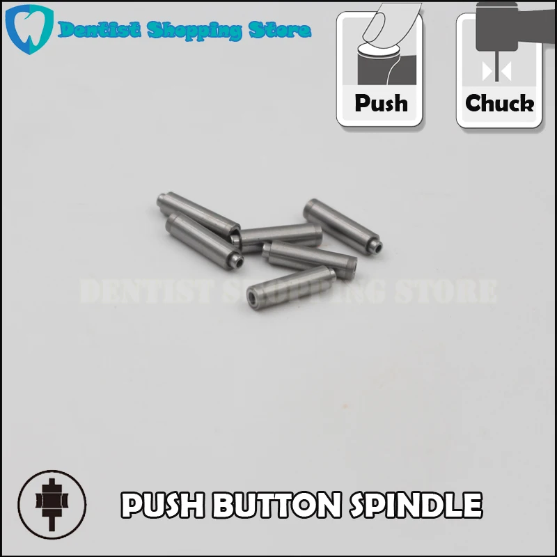 

5pcs Dental High Speed Air Turbine Rotor 12.4mm Push Button Spindle Handpiece Cartridge Shaft