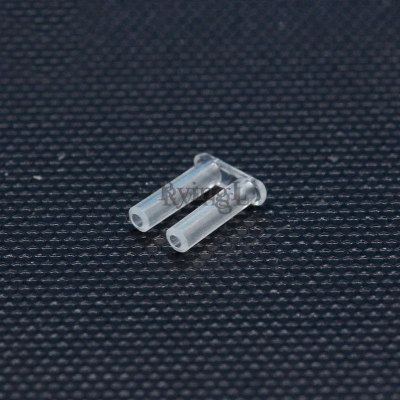 

G1 100pcs Rimless Glasses Double rubber plug Lock Bushings eyeglasses plastic double bushing pins 1.6mm