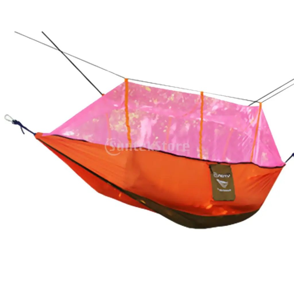 

1Pc Double Hammock Tree 2 Person Patio Bed Swing Outdoor Outdoor Camping Tent with Mosquito Net