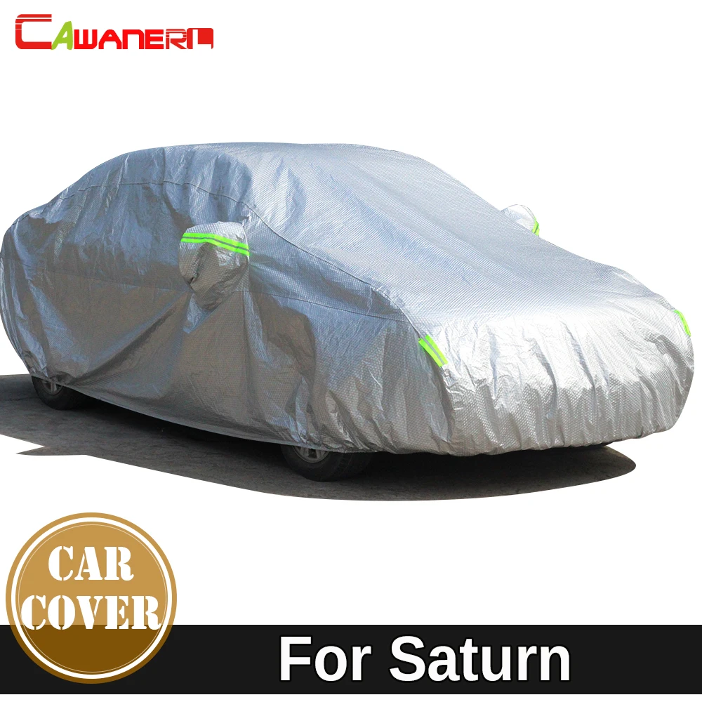 Cawanerl Full Car Cover Sun Snow Rain Resistant Preventing UV Anti