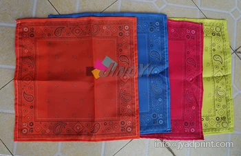 

100% Polyester Custom Bandana, Print handkerchief, Dye sublimation hanky, Full color Print noserag