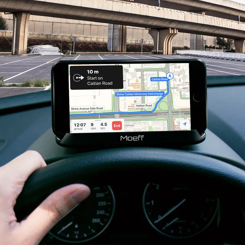 

Moeff Universal HUD mobile support cellular phone mount car phone holder stand for iphone 5 6 7 8 X plusXiaomi Samsung 4-7inch