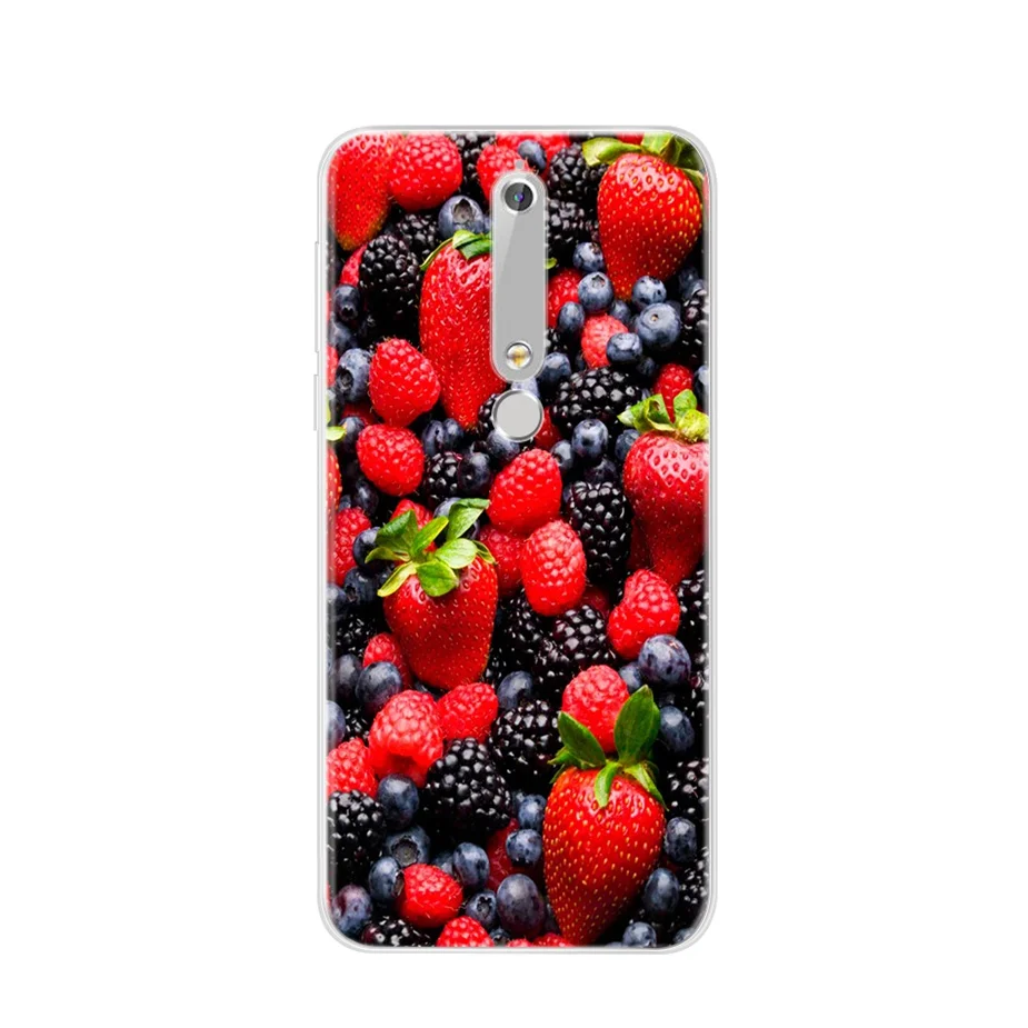 Soft TPU Case for Nokia 6.1 Cover TA-1045 TA-1043 Cute Painted Phone Back Protective Cases for Nokia 6 2018 TA-1054 Funda Bumper