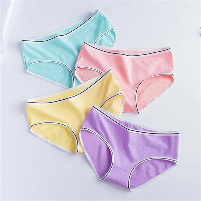 Women Panties Sexy Cotton Underwear Girls Cute Printed Intimate Plus Size Briefs Lady Breathable Underpants (6)