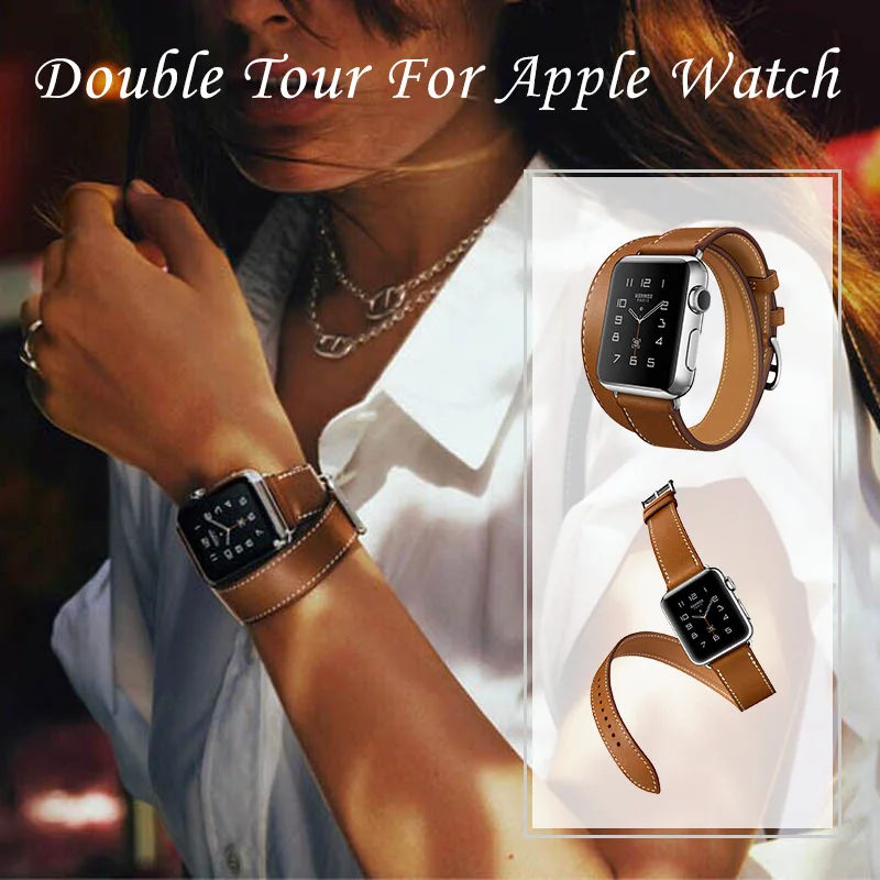 Ремешок кожаный для apple watch 6 Iwatch Series 5 4 3 2 40 мм 44 38 42 мм|Ремешки часов| |