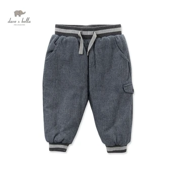 

DB4252 dave bella baby boys navy padded pants