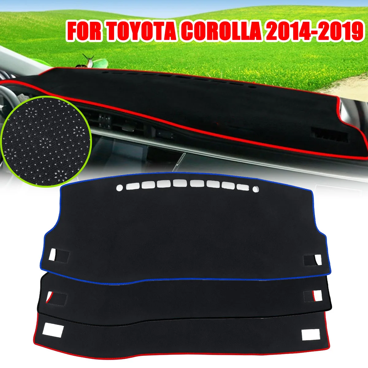 

Car Instrument Mat Car Dashboard Dash Mat Non-Slip Sun Cover Pad Left Drive For Toyota Corolla 2014-2019