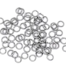500 шт прыгающие кольца ювелирные изделия и нержавеющая сталь открытый круг прыгающие кольца DIY ожерелье браслет аксессуары для изготовления ювелирных изделий