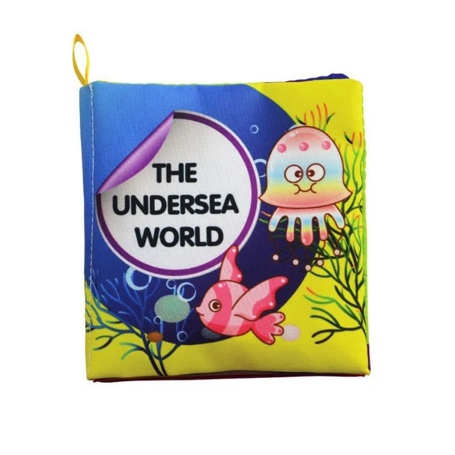 Baby Shower Bath English Cartoon Animal Cloth Book Early Educational Games Toy Christmas Birthday Gifts for Children Kids 4