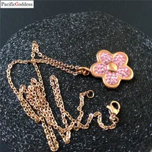 New flower Necklace for Women flower Shape Pendant Necklace Gift Choker Necklace 0003 chic dry flower necklace for women
