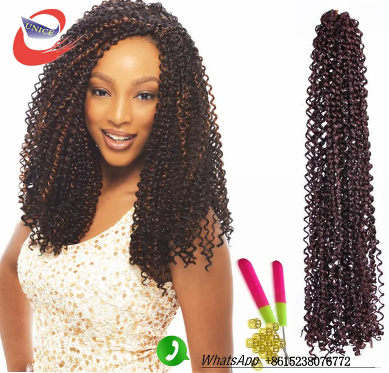 Crochet Braids Water Wave Deep Wave Synthetic Hair Ombre Braiding Hair