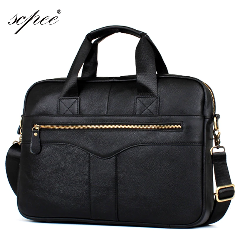 SCPEE Men Casual Briefcase Business Shoulder Bag Leather Messenger Bags Computer Laptop Handbag Bag Men's Travel Bags men casual briefcase business shoulder leather bag men messenger bags computer laptop handbag bag men s travel bags