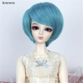 

Bybrana ball Short Wave Bangs 1/3 1/4 1/6 BJD Wigs High Temperature Fiber