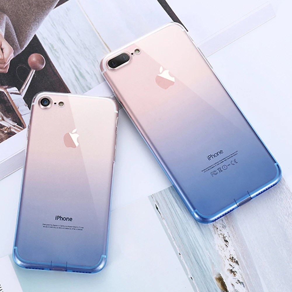 KISSCASE цветной чехол для телефона iPhone 8 7 6S 6 Plus X XR XS Max ультра тонкие чехлы 5S SE мягкий