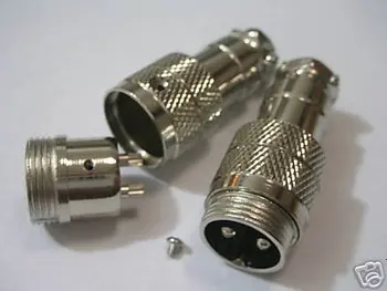 

50 2 Pin Male Microphone Panel Chassis Connector B2P