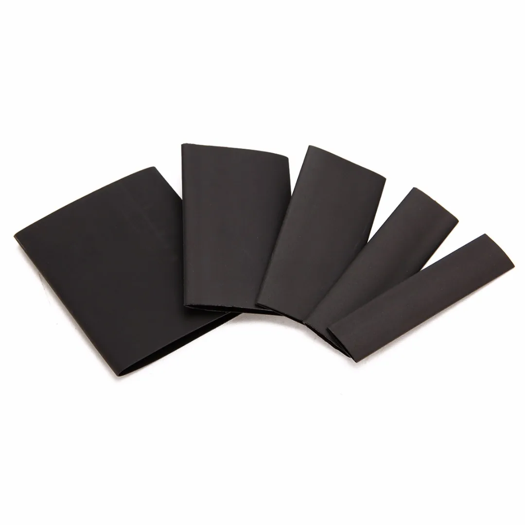 

415pcs Polyolefin Heat Shrink Tube Tubing Wrap Black Tube Sleeve Wrap Electrical Wire Sleeve Assortment Kit