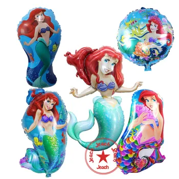 

princess balloons little mermaid birthday decorations ballons wedding party little mermaid party supplies mermaid balloon baby